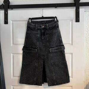 Sincerely Jules Charcoal Denim Skirt